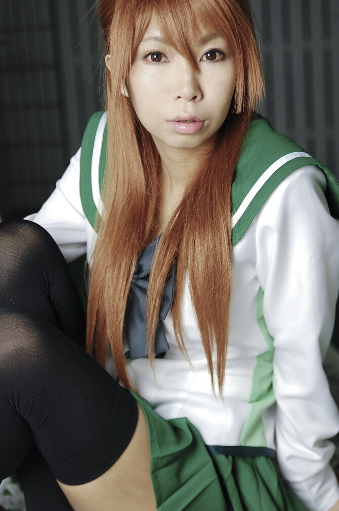 [Cosplay] 2013.04.09  Big boobs Saya Takagi 性感制服诱惑